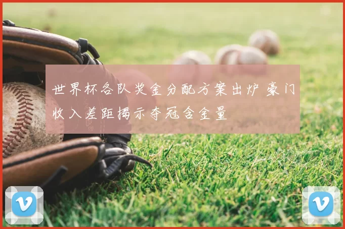 世界杯各队奖金分配方案出炉 豪门收入差距揭示夺冠含金量